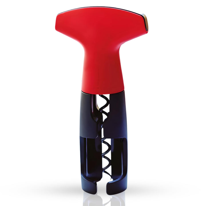 TUPPERWARE Küchenhelfer Öffner Flaschengeist rot-schwarz D144 Korkenzieher 15260