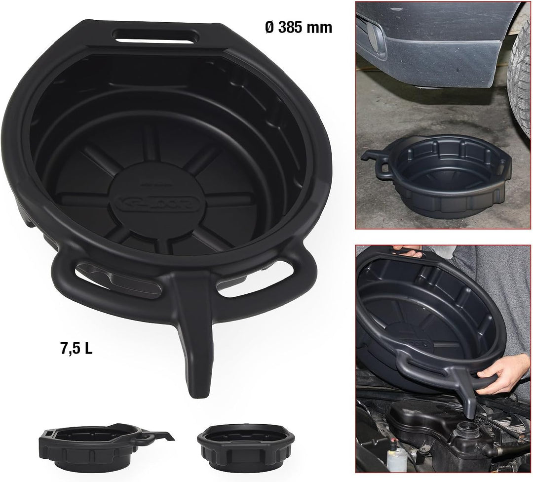 KS Tools 150.9359 Ölauffangwanne 7,5 Liter, Ø 385 mm