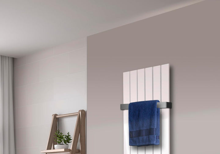 Badheizkörper Design Peking 2 120x47cm 799 Watt weiss (+1 Halter 50mm) SZAGATO Handtuchwärmer Handtu