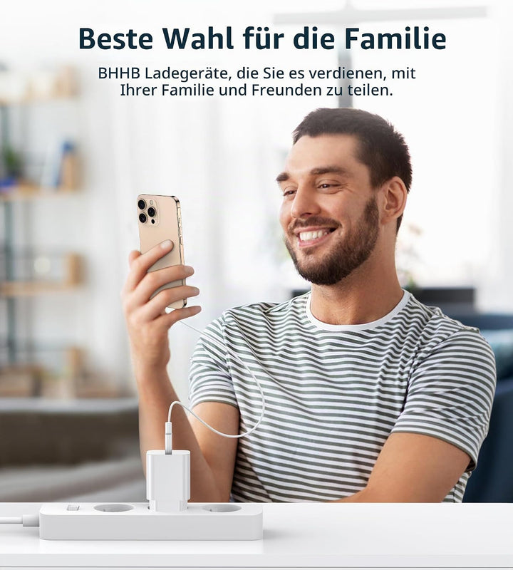 BHHB 20W USB C Ladegerät, A-pple Adapter Netzteil für i-Phone entwickelt, USB C Stecker mit i-Phone