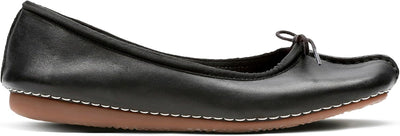 Clarks Damen Freckle Ice Ballerinas 37.5 EU Black Leather, 37.5 EU Black Leather