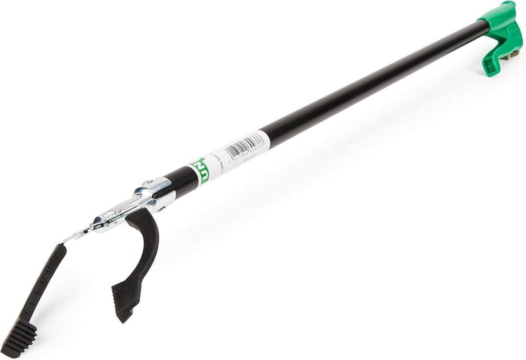 Unger NiftyNabber Pro Müllzange (130 cm lang, Allzweckgreifer, Stahlrohr, Abfallgreifer, Öffnungsmas