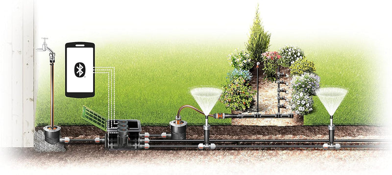 Gardena Sprinklersystem Anschlussdose: Systemanfang von Pipeline und Sprinklersystem, mit 3/4 Zoll-A