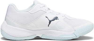 PUMA Unisex Solarflash Ii Hallenturnschuh 37 EU Puma White Nitro Blue Shadow Grey, 37 EU Puma White