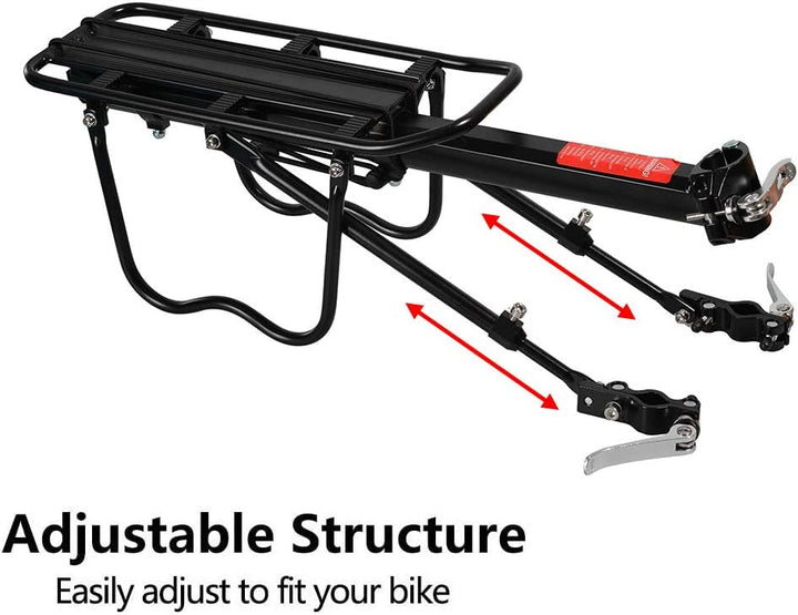 ROCKBROS Fahrrad Gepäckträger Mountainbike Gepäckträger Schnellspanner mit Reflektor 24-29 Zoll mit/
