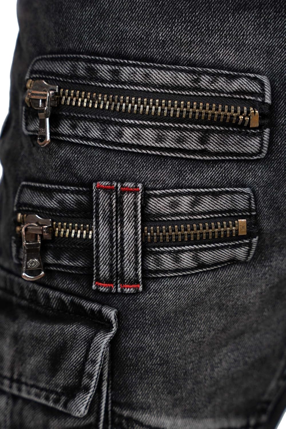 Cipo & Baxx Herren Jeans im Bikerstyle – Regular Fit oder Slim Fit | Stone Washed Denim mit Ziernäht