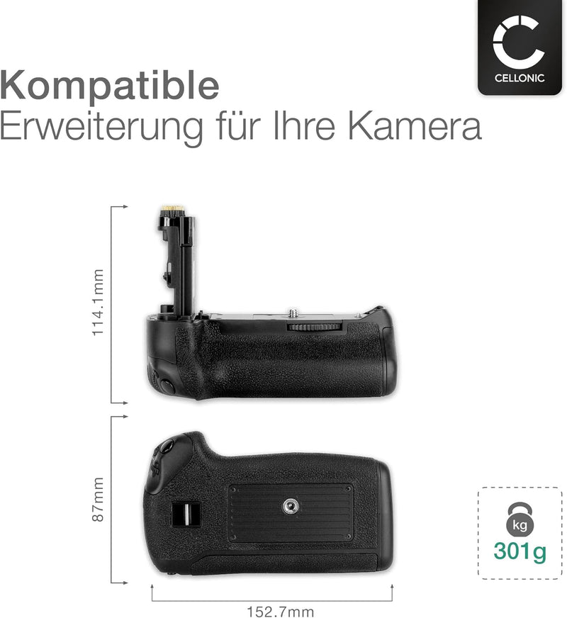 CELLONIC® Batteriegriff BG-E16 für Canon EOS 7D Mark II Akkugriff für  Battery Grip - Kamera Hochfor