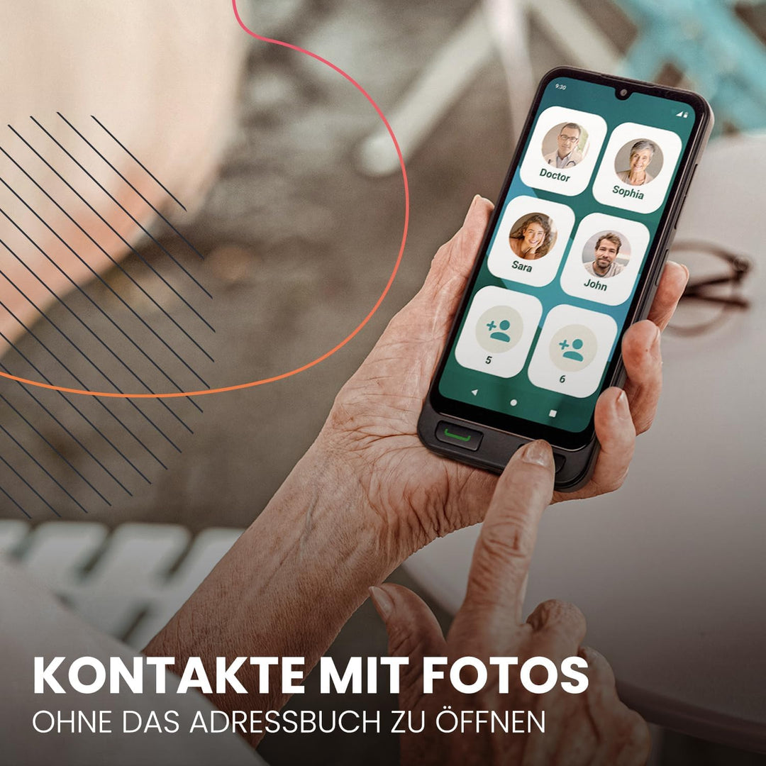 SPC Zeus 2 Pro - Smartphone für Senioren Kompatible mit App Fernverwaltung und -ortung | Easy-Mode,