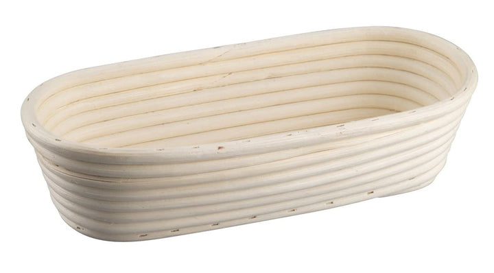 Zenker Gärkorb länglich 30 cm – Gärkörbchen aus natürlichem Rattan für selbstgemachtes Brot – Versor
