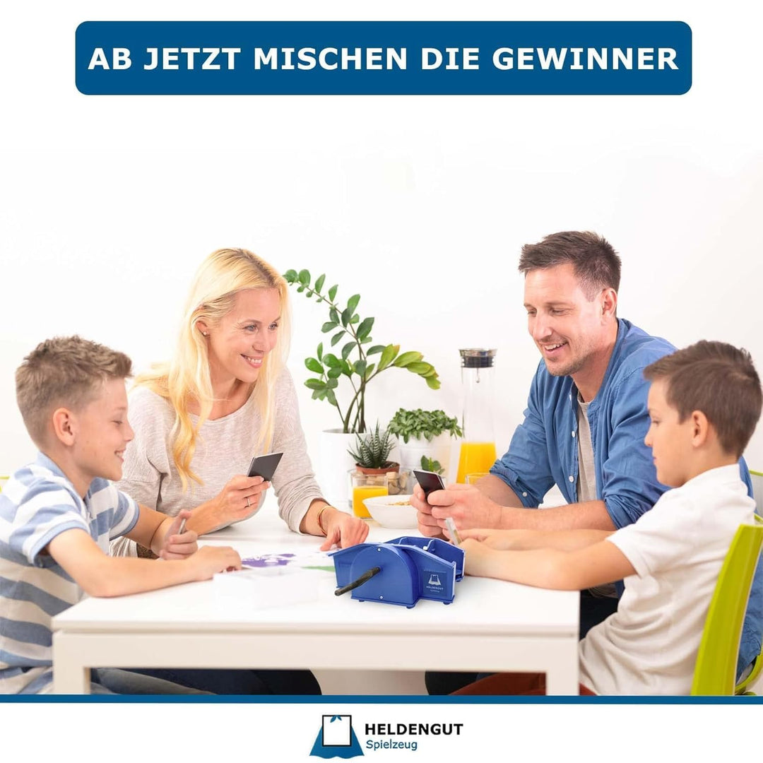 HELDENGUT geliebte Kartenmischmaschine Uno, Poker, Skip Bo &amp; viele weitere Karten - Mischmaschine fü
