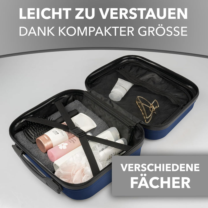 Xonic® Design Kosmetikkoffer aus ABS Hartschale – Robustes Beautycase als Handgepäck - Kosmetiktasch