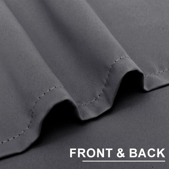 XWZO Blickdichte Vorhänge Verdunklungsvorhänge mit Ösen 2 Stücke Gardienen mit Raffhalter Lichtundur