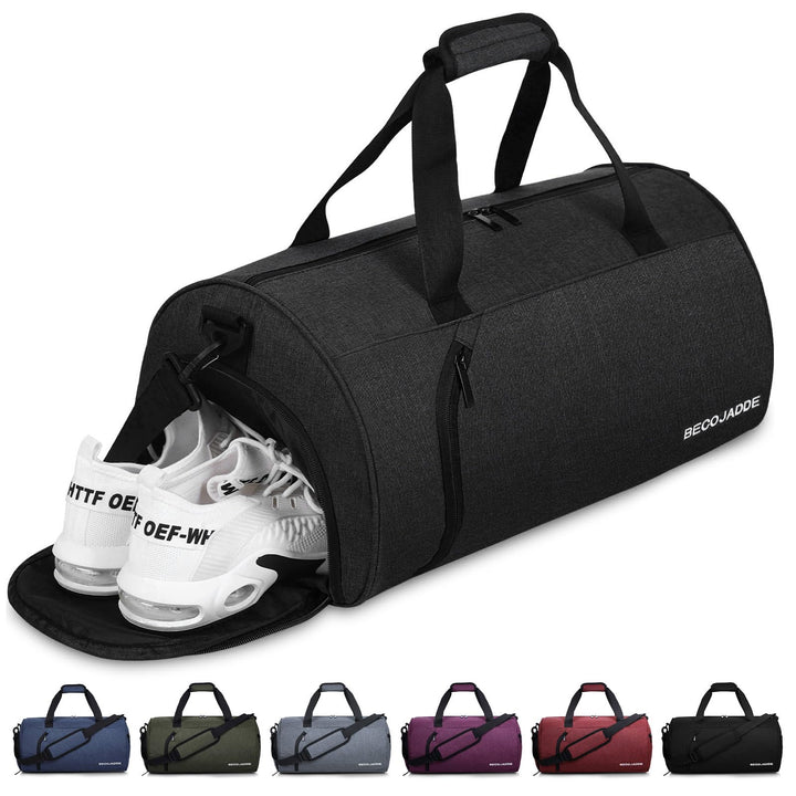 Sporttaschen für Damen und Herren, 35L Reisetasche Duffel Bag Übernachtungstasche mit Schuhfach &amp; Na