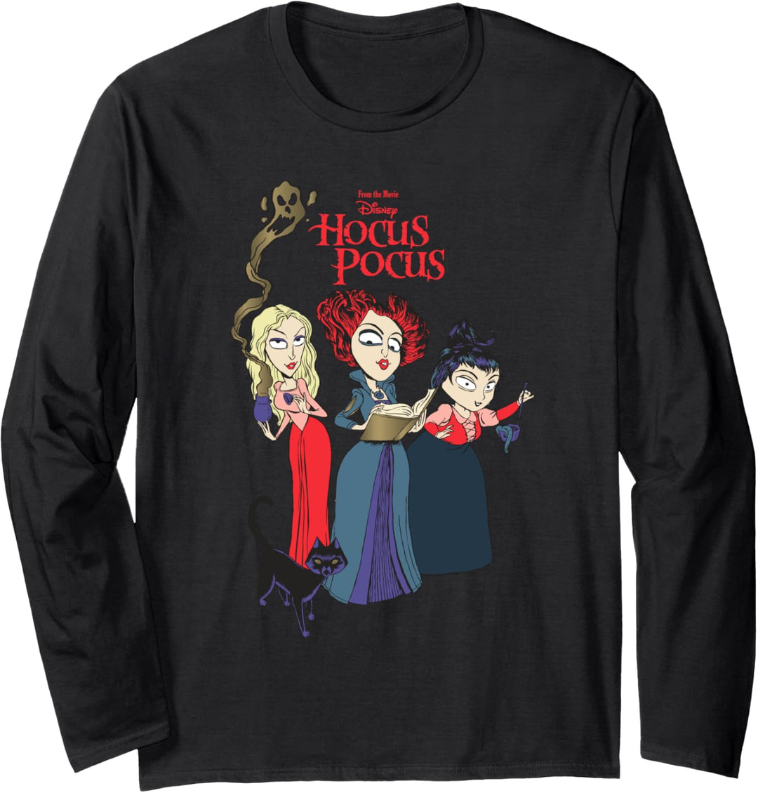 Disney Hocus Pocus Sanderson Sisters Witch Langarmshirt