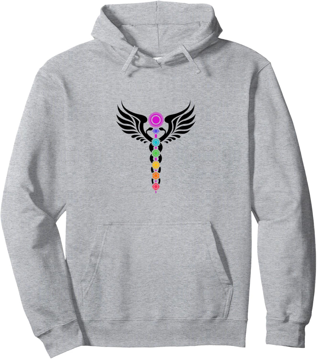 Caduceus, Kundalini, Yoga, Spiritualität, Buddhismus, Pullover Hoodie
