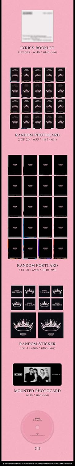 Blackpink - The Album [Random Ver.] (1st Full Album) [Pre Order] CD+Photobook+Others with Tracking C