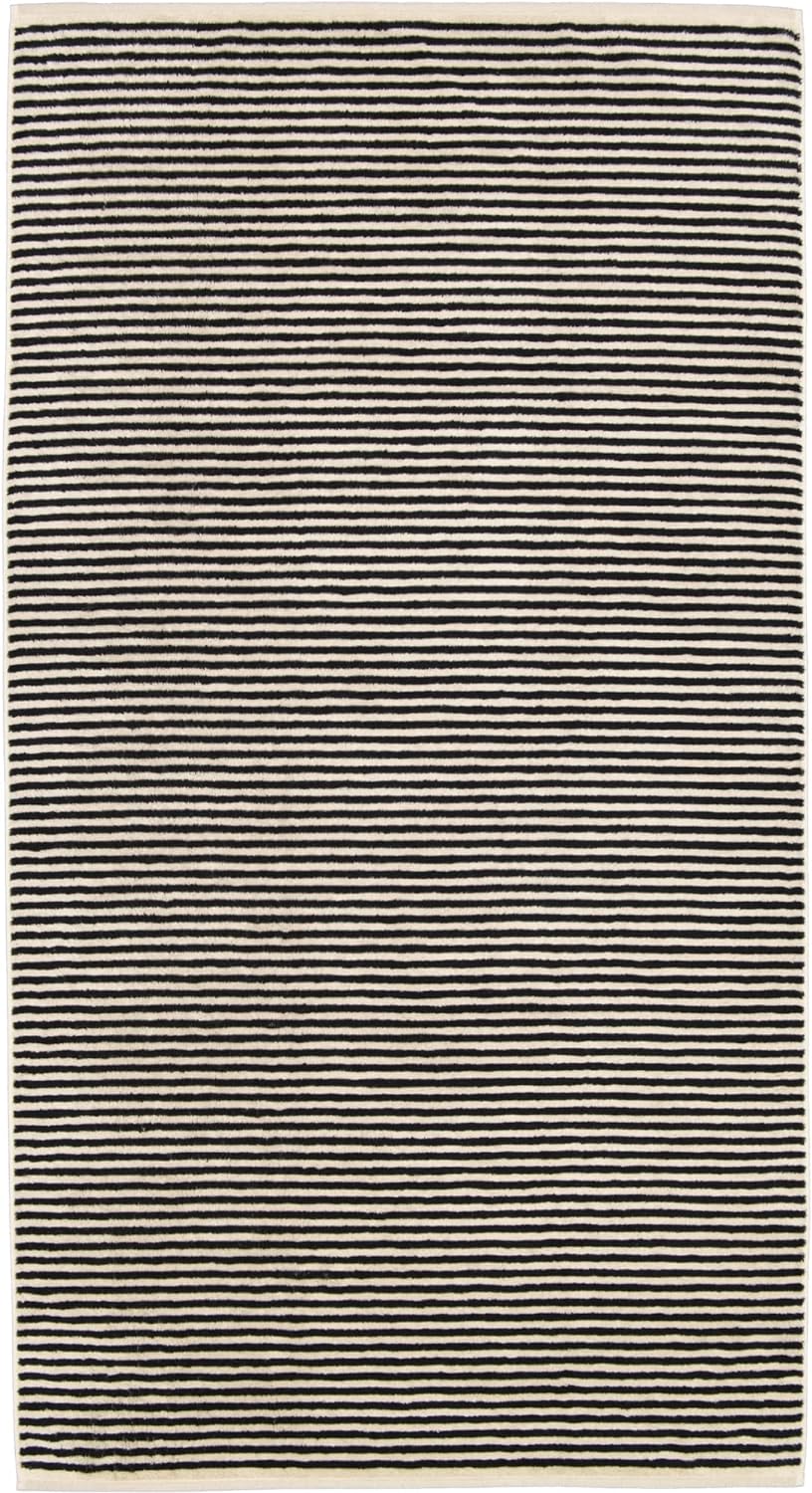 CAWÖ Home Handtücher Natural Streifen 6216 Natur-schwarz - 39 Duschtuch 80x150 cm, Duschtuch 80x150