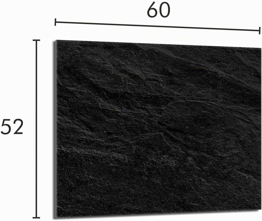 Herdabdeckplatte 60x52 Einteilig Glas Elektroherd Induktion Herdschutz Spritzschutz Glasplatte Deko