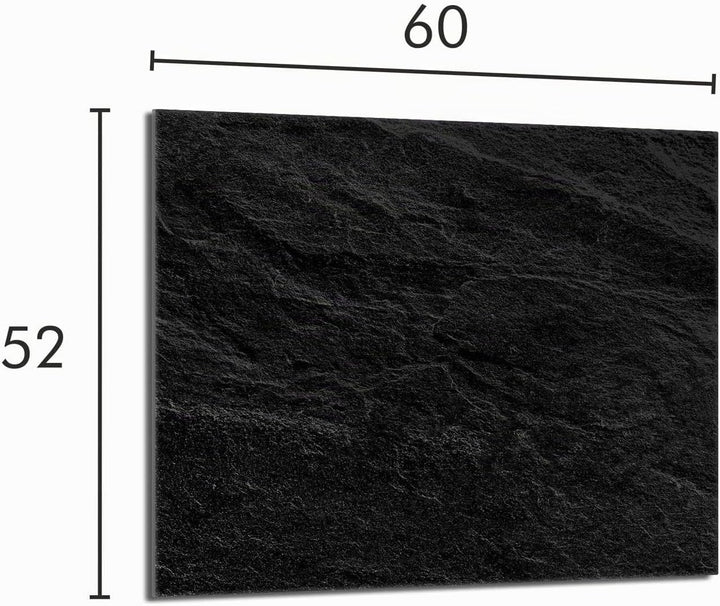 Herdabdeckplatte 60x52 Einteilig Glas Elektroherd Induktion Herdschutz Spritzschutz Glasplatte Deko
