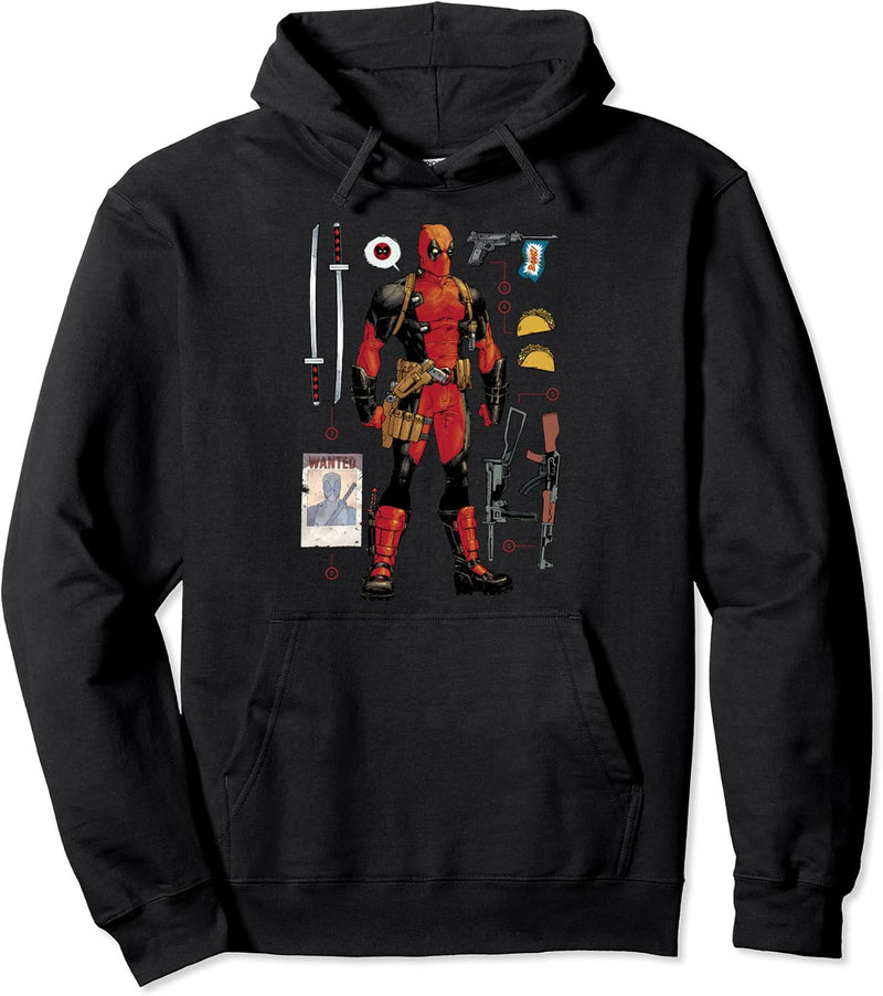 Marvel Deadpool Accessories Pullover Hoodie