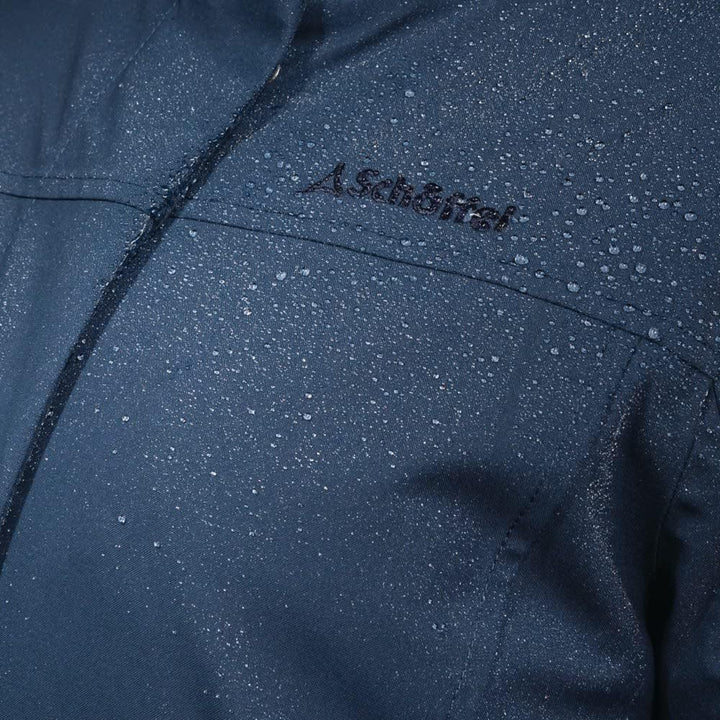 Schöffel Damen Ins. Parka Rotterdam L, wind- und wasserdichter Damen Parka mit verstellbarer Taille,