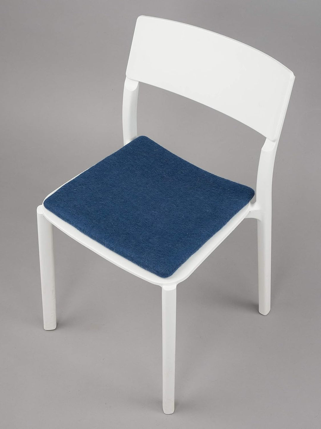 myfelt Flache Filz-Sitzauflage/Stuhlauflage - Alva - quadratisch, 36x36 cm, Dunkelblau, Dunkelblau
