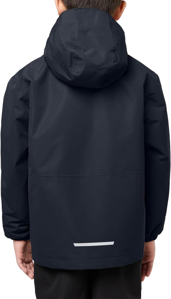 Jack Wolfskin Unisex Kinder Iceland 3in1 Jacket K Jacket 104 night blue, 104 night blue
