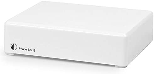 Pro-Ject Phono Box E, Phono Vorverstärker (Weiss) & KabelDirekt – 1 m – Cinch-Kabel, 2 Cinch auf 2 C
