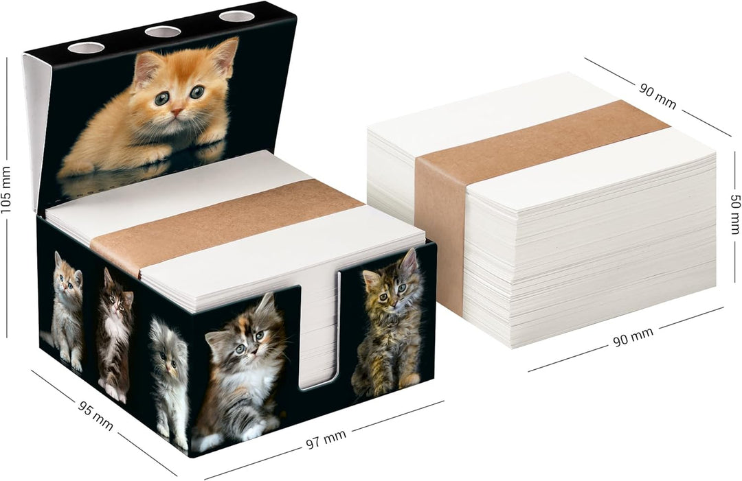 Zettelbox „handmade“, Schreibtisch organizer, personalisierbar mit eigenen Fotos, stabil verarbeitet