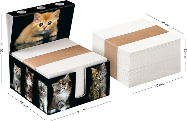 Zettelbox „handmade“, Schreibtisch organizer, personalisierbar mit eigenen Fotos, stabil verarbeitet