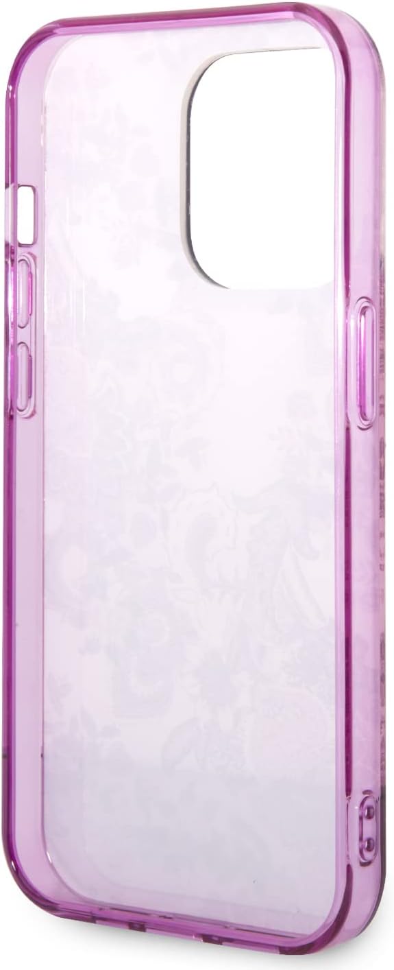 Guess GUHCP14LHGPLHF hülle für iPhone 14 Pro 6, 1" Fuchsia/Fuschia hardcase Porcelain Collection, sc