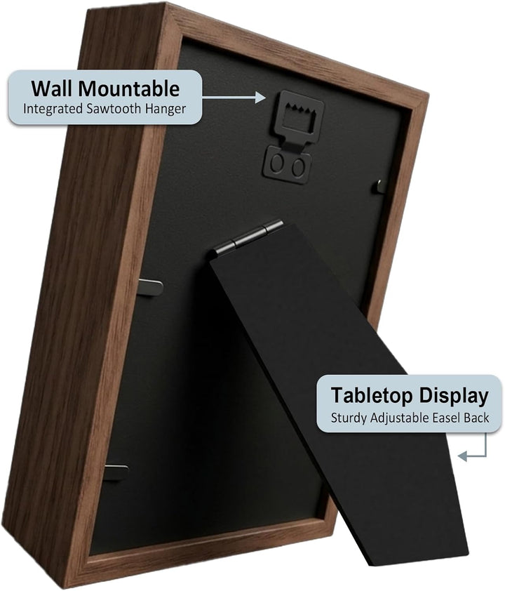 3D Bilderrahmen zum Befüllen，Klarglas 3D Fussballplatz Silhouette Box 15 x 10 cm tiefer Bilderrahmen