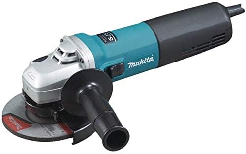 Makita 9565CR Winkelschleifer 125 mm, 1.400 W, Schwarz, Cyan, Silber mit Konstantelektronik, mit Kon