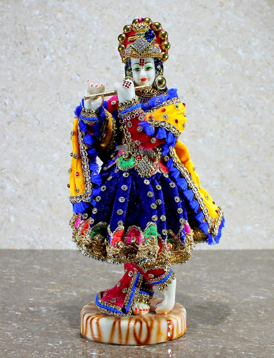 Esplanade Harz Krishna Kishan Murti Idol Statue Skulptur (11") Mehrfarbig…