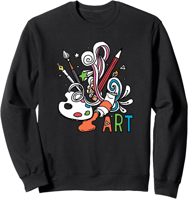 Ich liebe Kunst Lustige Künstler-Maler-Geschenke Sweatshirt
