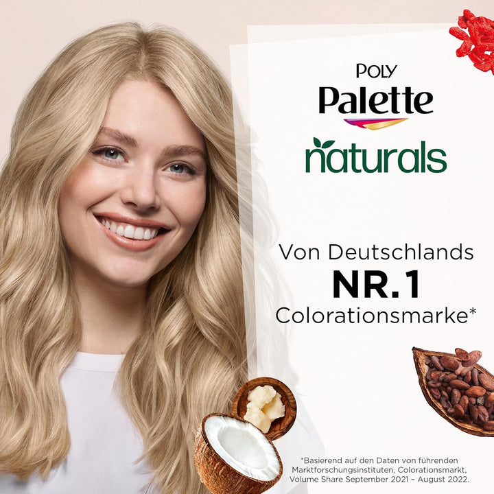 Palette Naturals Permanente Haarfarbe 3-0 Dunkelbraun (3 x 115 ml), pflegende Haarfarbe ohne Ammonia