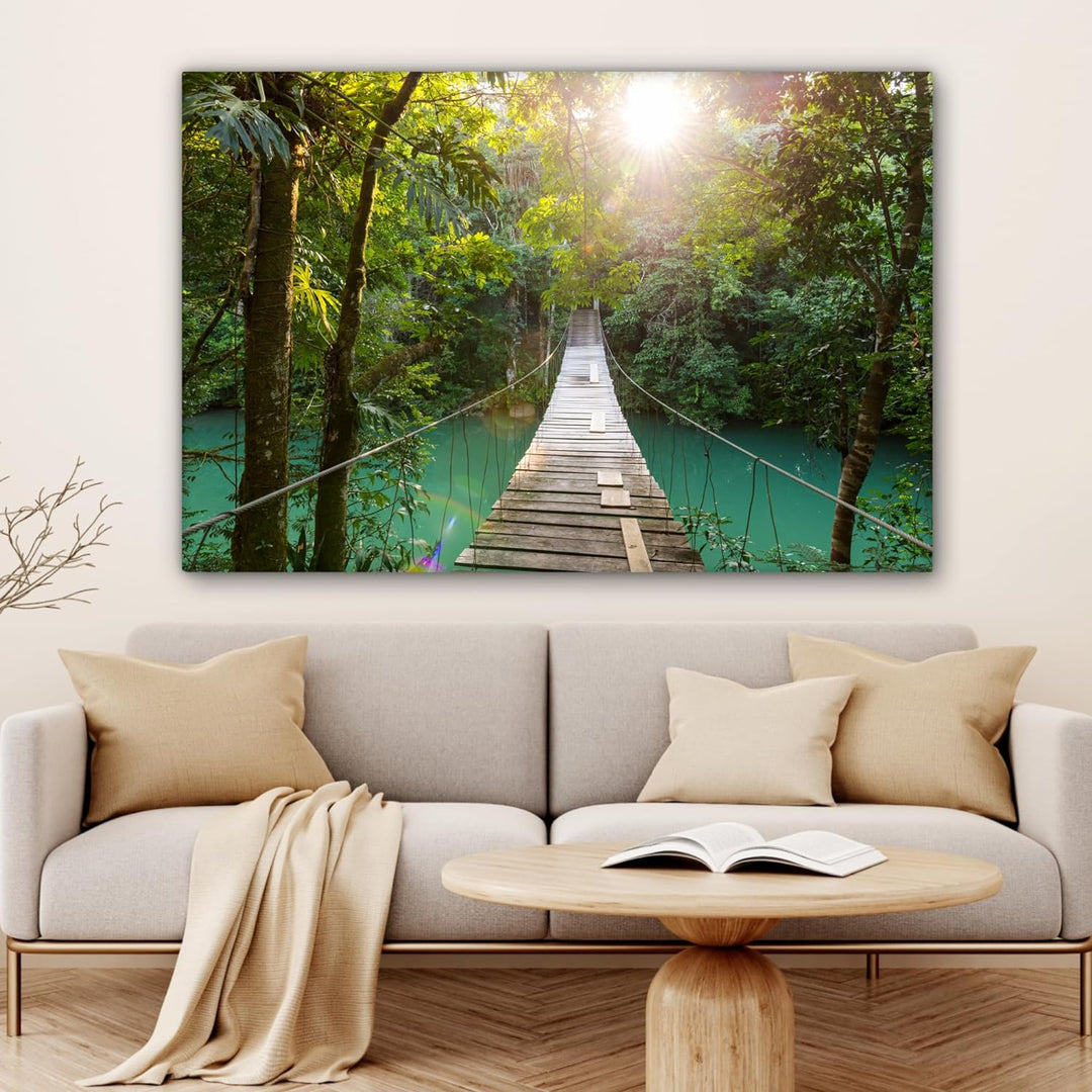 MuchoWow© Bilder Gross 120x80 cm XXL Wohnzimmer Deko Modern Wandbild Foto auf Leinwand Bild Schlafzi
