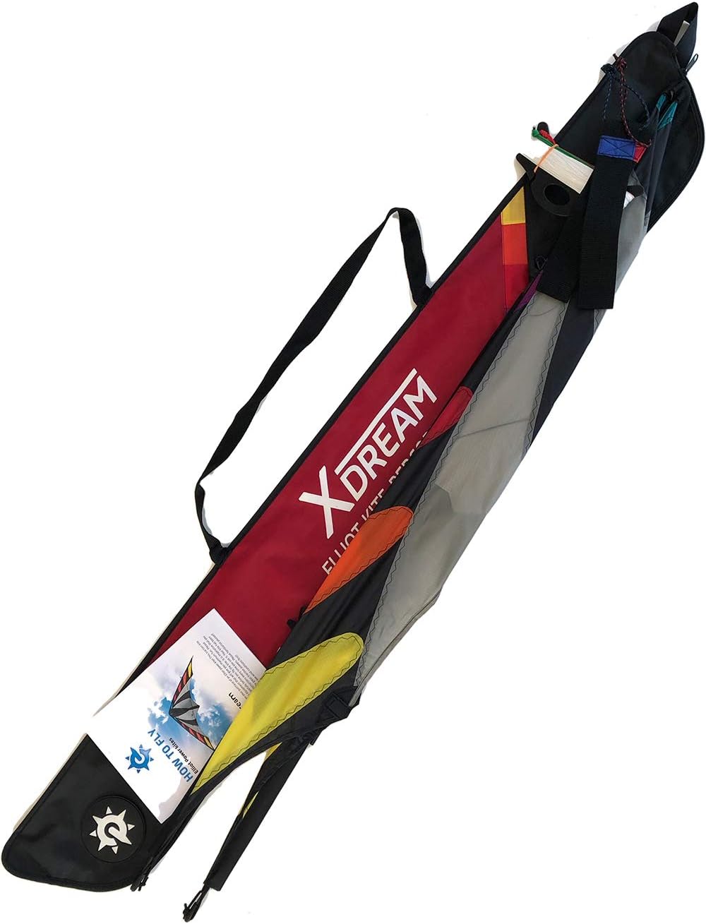 Elliot X-Dream Power Stunt Kite Bleu/Noir/Blanc, Bleu/Noir/Blanc