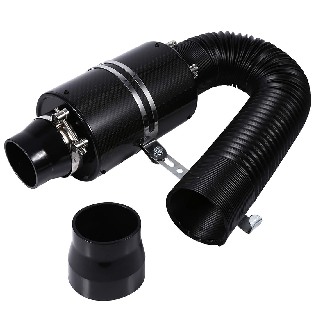 TKSE Induktions Kit, Universal Luftfilter, Universal Auto 3 "Carbon-Faser-Kaltluftfilter-Zufuhr beil