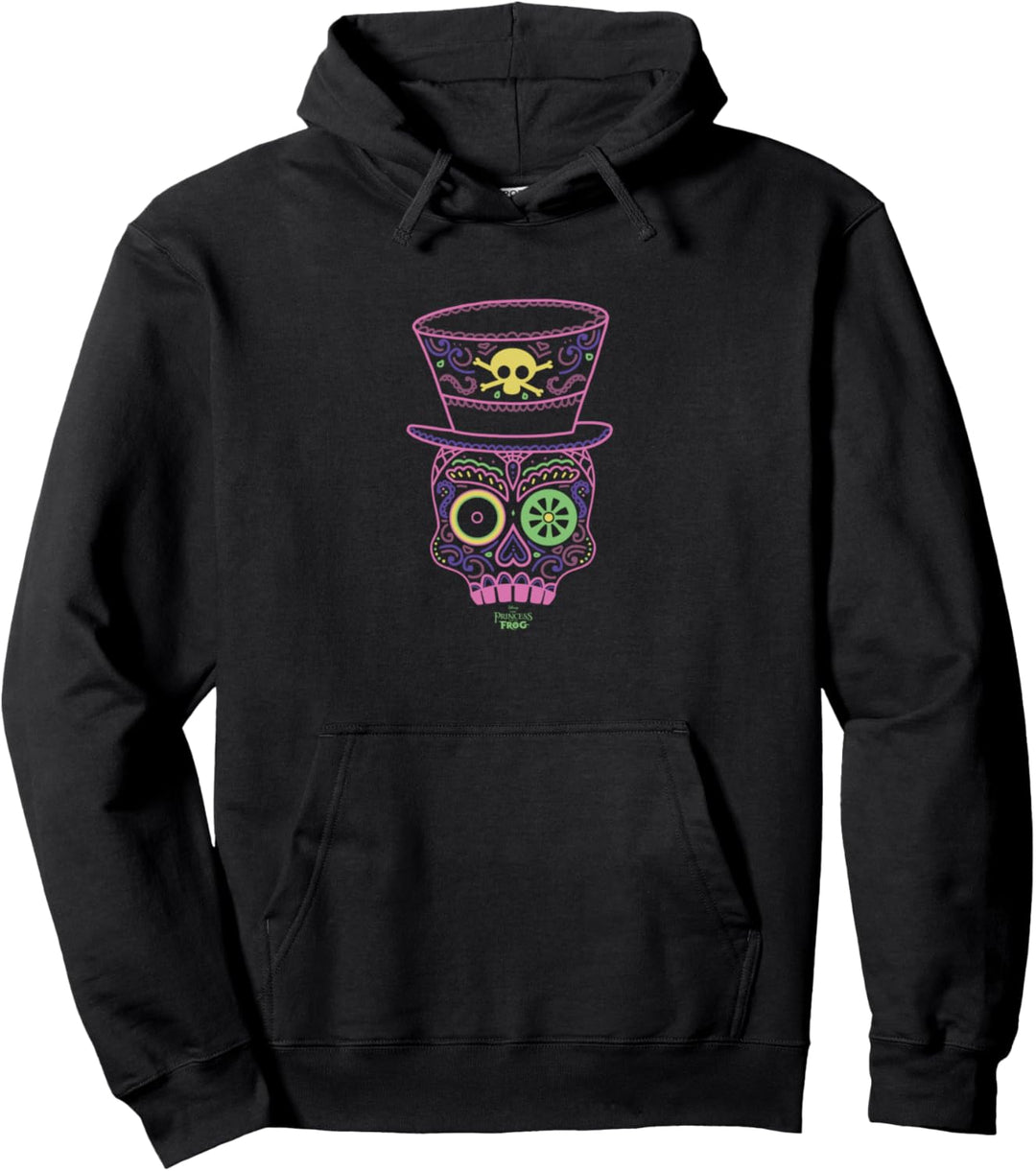 Disney Princess And The Frog Dr. Facilier Line Art Mask Pullover Hoodie