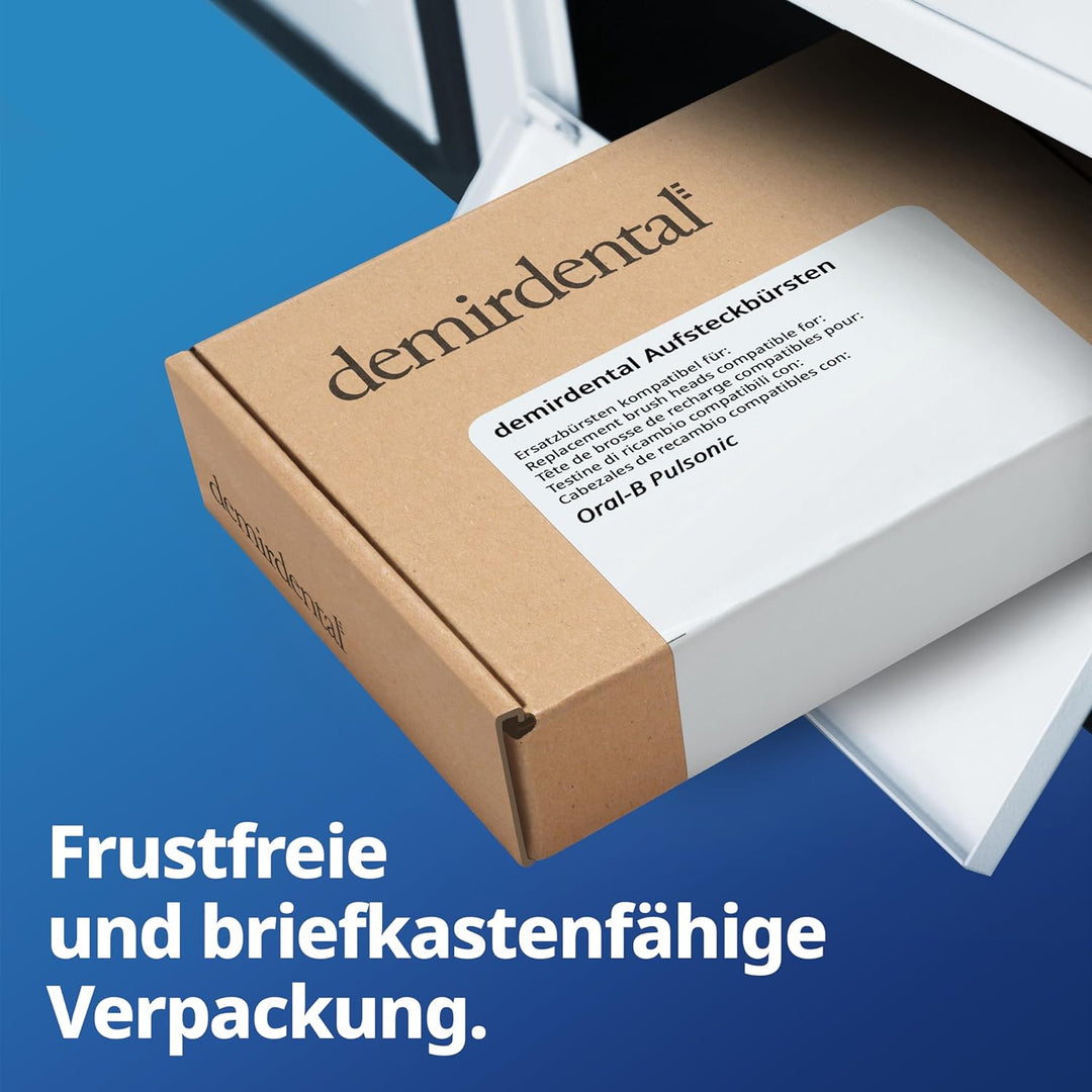 Aufsteckbürsten von demirdental für Oral-B Pulsonic Aufsteckbürsten, Medium Aufsteckbürsten, Ersatzb