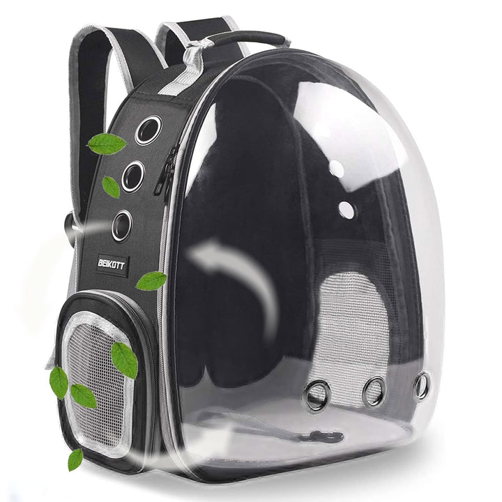 BEIKOTT Katzenrucksack Tragetasche, Hunderucksack, Haustier-Bubble-Rucksack für kleine Katzen, Welpe