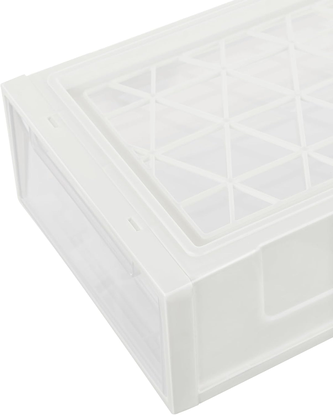 Cetomo 5L*3 Schubladenschrank, Schubladencontainer, 3 Schubladen mit 5 L, durchsichtige Schubladen,