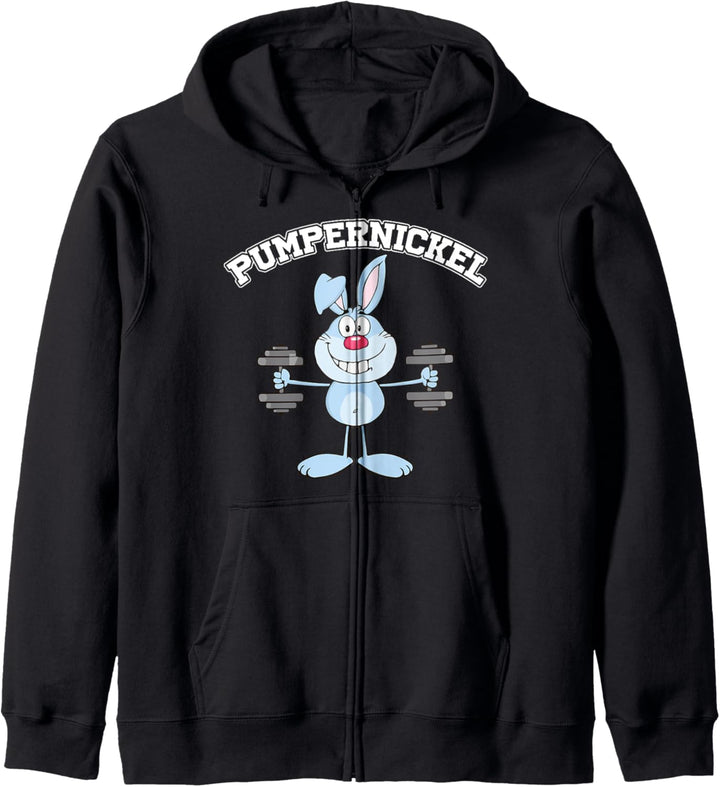 Pumpernickel Pumper Squat Spruch Bodybuilder Bench Press Kapuzenjacke