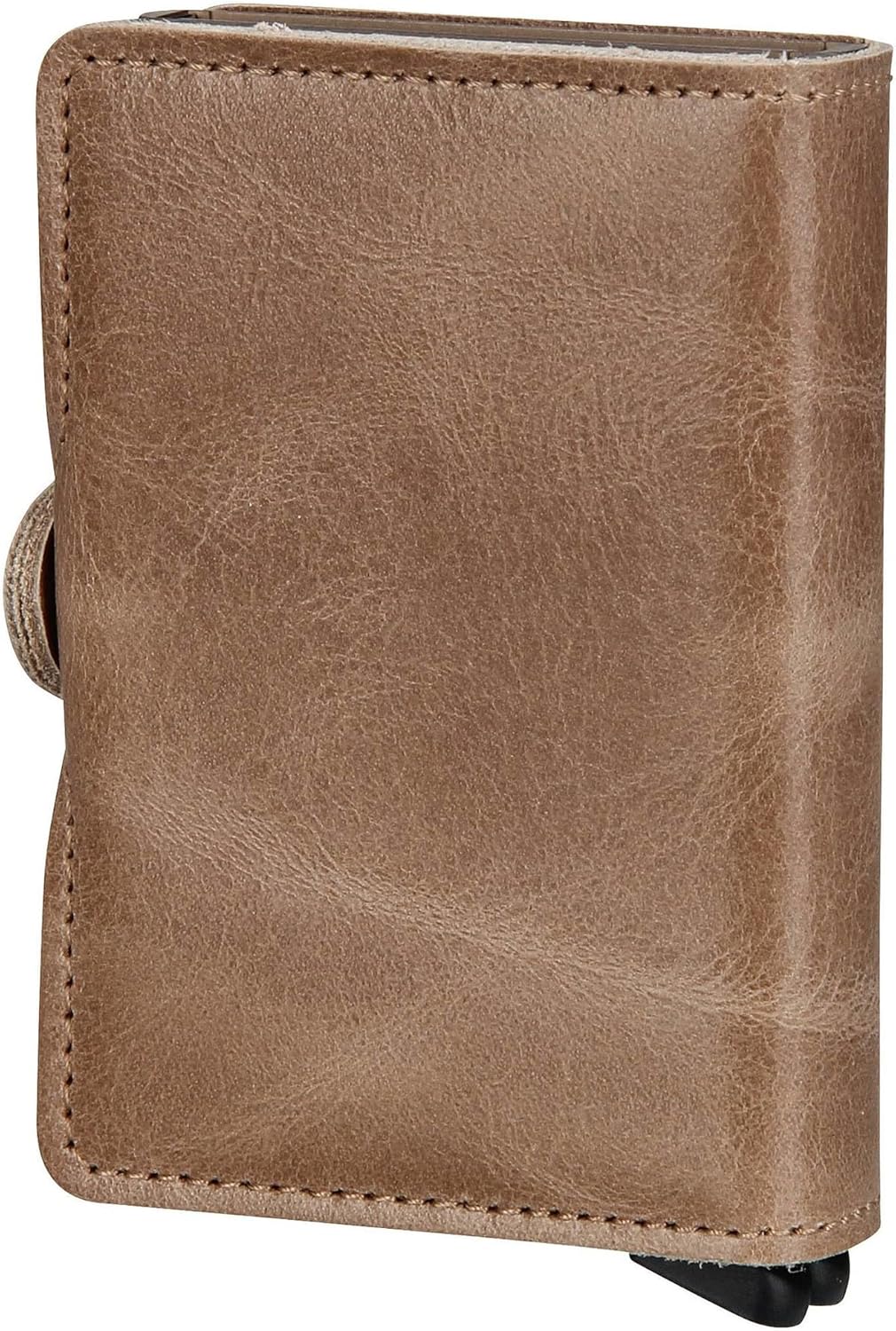 Bric's Doppelbrieftasche aus Leder in Vintage-Optik Taupe, Taupe