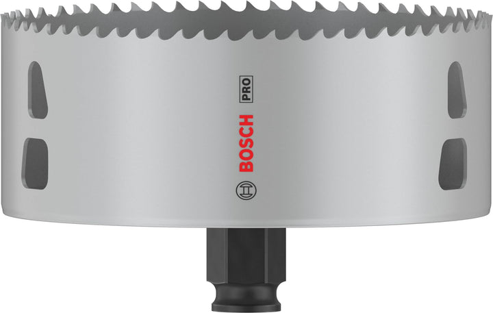 Bosch 1x PRO Multi Material Power Change Plus Lochsäge (für Weichholz, Trockenbauwand, Ø 121 mm, Pro