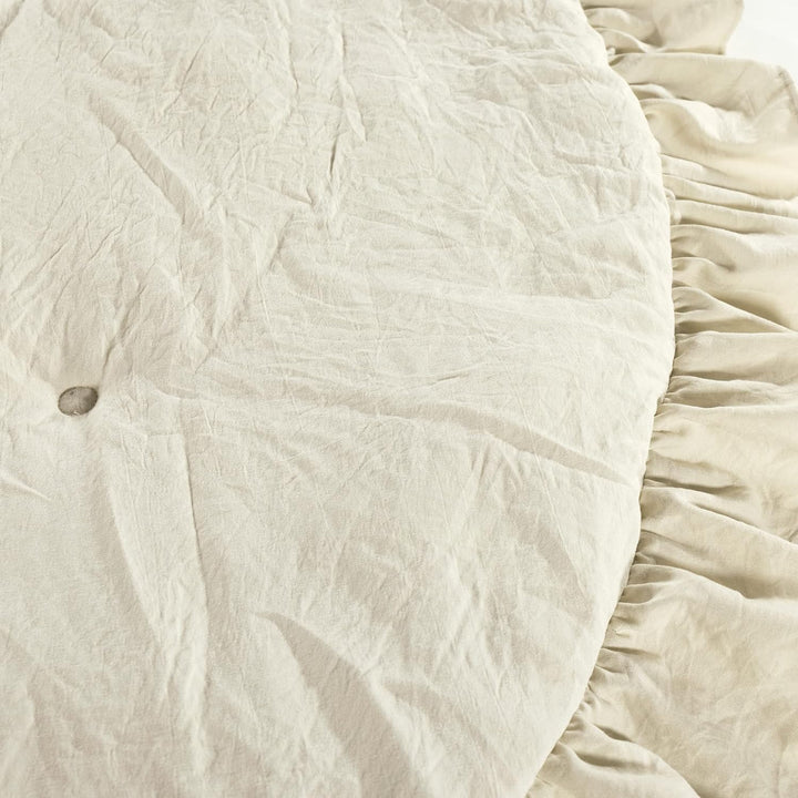 Lush Decor Baby Runde Rüschen-Spielmatte, 91,4 cm Durchmesser, neutral, Neutral
