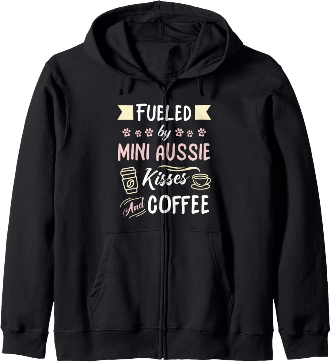 Mini Aussie Mom Australian Shepherd Dog Coffee Lover Kapuzenjacke