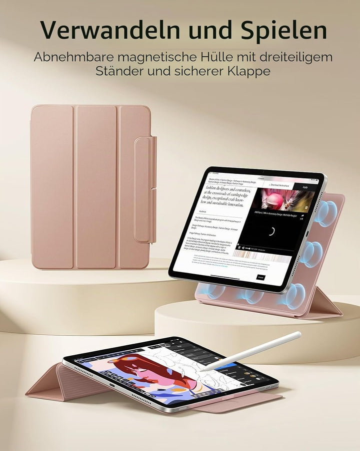 ESR für iPad Air 11 Zoll 2026 Hülle M4/M3/M2, iPad Air 5/4 Hülle (2025/2024/2022/2020) Starke Magnet