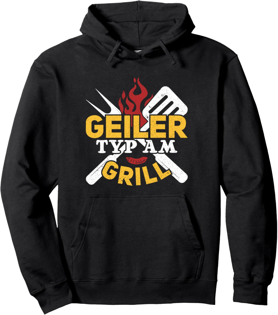 Bin Am Grillen Grillmeister Geiler Typ am Grill Pullover Hoodie